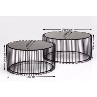 Modern Black Glass Coffee Table