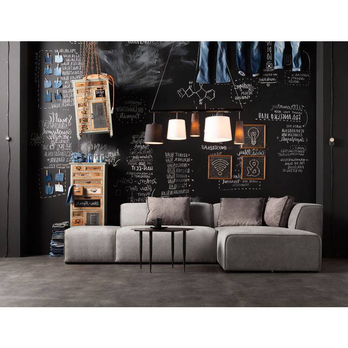Corner Sofa Infinity Ottomane Grey Right - JULIA VENCE STORE