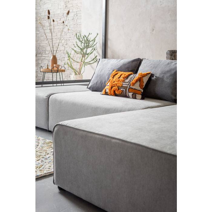 Corner Sofa Infinity Ottomane Grey Right - JULIA VENCE STORE