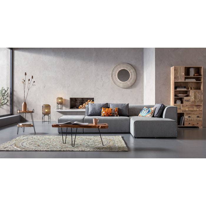 Corner Sofa Infinity Ottomane Grey Right - JULIA VENCE STORE