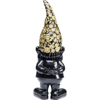 Gnome Standing Black Gold