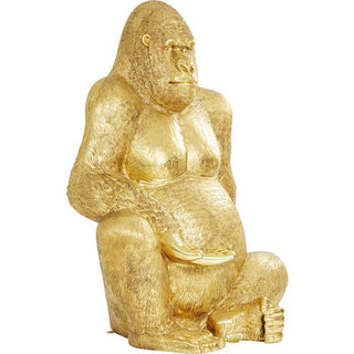 Deco Figurine Gorilla Gold XL 180 - JULIA VENCE STORE