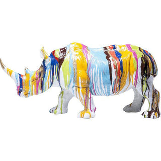 Deco Figurine Rhino Colore 26cm - JULIA VENCE STORE