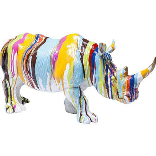 Deco Figurine Rhino Colore 26cm - JULIA VENCE STORE