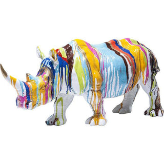 Deco Figurine Rhino Colore 26cm - JULIA VENCE STORE