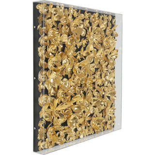 Gold Flower Wall Art 