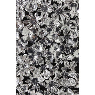 Deco Frame Silver Flower 100x100cm - JULIA VENCE STORE
