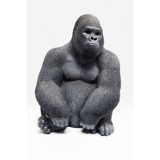 Deco Object Monkey Gorilla Side Medium Black - JULIA VENCE STORE
