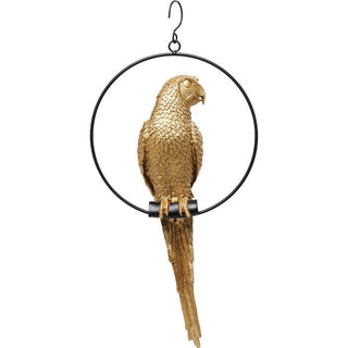 Deco Object Swinging Parrot Gold - JULIA VENCE STORE
