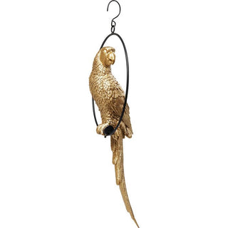 Deco Object Swinging Parrot Gold - JULIA VENCE STORE