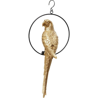 Deco Object Swinging Parrot Gold - JULIA VENCE STORE
