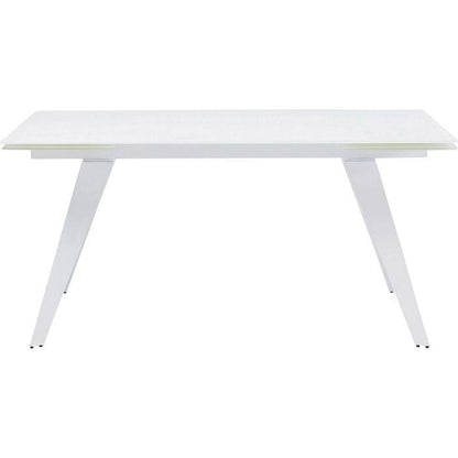 Extension Table Amsterdam White 160(40+40)x90cm - JULIA VENCE STORE