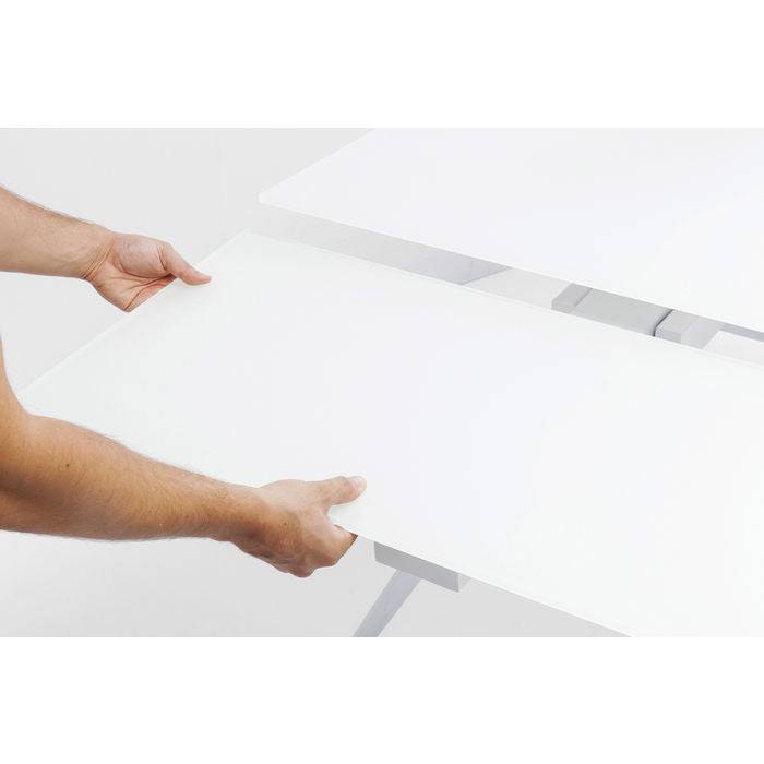 Extension Table Amsterdam White 160(40+40)x90cm - JULIA VENCE STORE