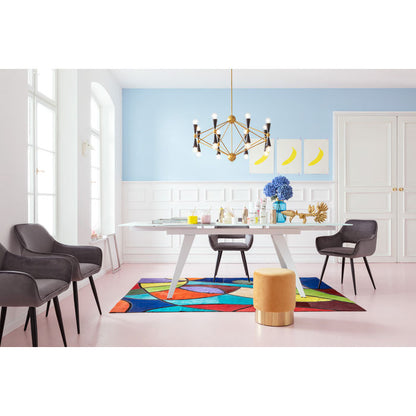Extension Table Amsterdam White 160(40+40)x90cm - JULIA VENCE STORE