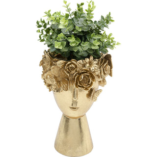 Deco Vase Flowercrown Gold 20cm - DEKOR