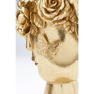 Deco Vase Flowercrown Gold 20cm - DEKOR