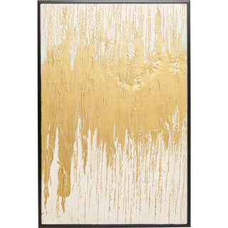 Framed Picture Abstract White 80x120cm - DEKOR