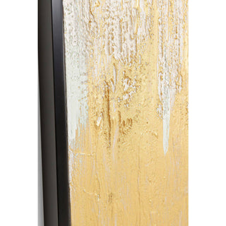 Framed Picture Abstract White 80x120cm - DEKOR