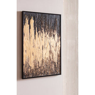 Framed Picture Abstract Black 80x120cm - DEKOR