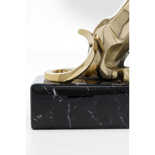 Deco Figurine Lion on Marble 34cm