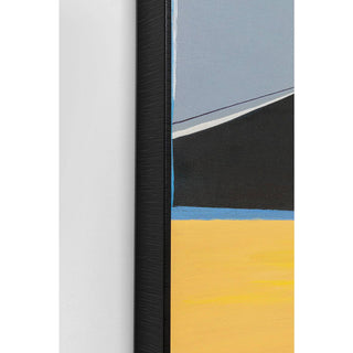 Framed Picture Abstract Shapes Orange 73x143cm - DEKOR