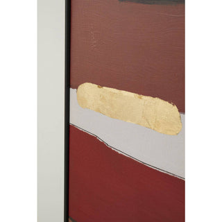 Framed Picture Abstract Shapes Pink 73x143cm - DEKOR