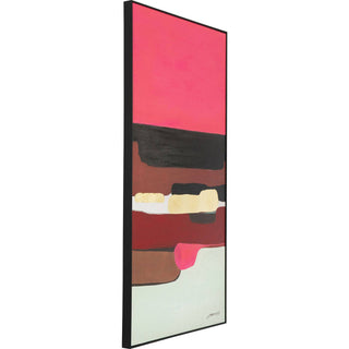 Framed Picture Abstract Shapes Pink 73x143cm - DEKOR