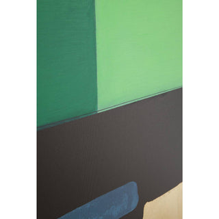 Framed Picture Abstract Shapes Green 73x143cm - DEKOR