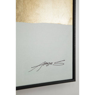 Framed Picture Abstract Shapes Green 73x143cm - DEKOR