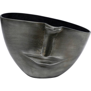 Vase Half Face Anthracite 31cm - DEKOR
