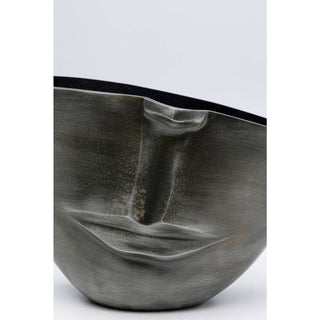 Vase Half Face Anthracite 31cm - DEKOR