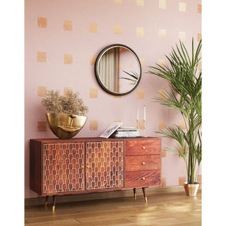 Vase Half Face Gold 46cm - DEKOR