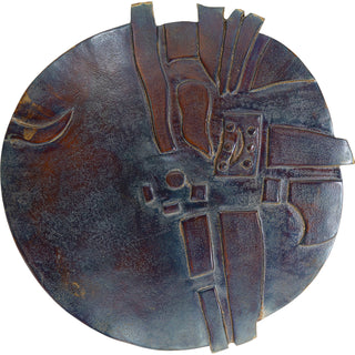 Wall Object Kala Antique Anthracite √ò45cm - DEKOR