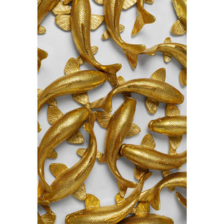 Wall Object School of Koi Gold √ò160cm - DEKOR