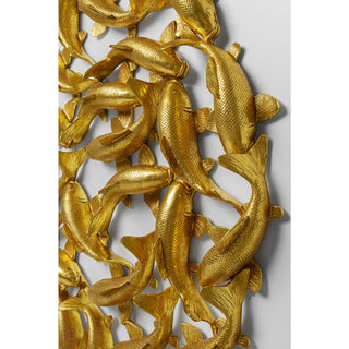 Wall Object School of Koi Gold √ò160cm - DEKOR
