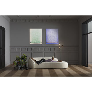 Canvas Picture Flower Boat Beige Green 80x100cm KARE MIAMI