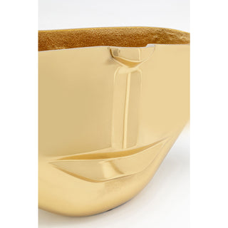 Vase Half Face Gold 38cm