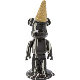 Deco Figurine Gelato Bear Black 40cm - DEKOR
