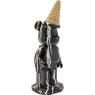 Deco Figurine Gelato Bear Black 40cm - DEKOR