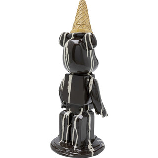Deco Figurine Gelato Bear Black 40cm - DEKOR