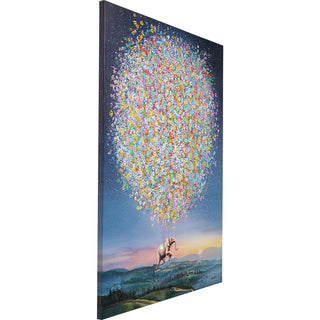 Canvas Picture Flying Elephant At Night 120x160cm - DEKOR