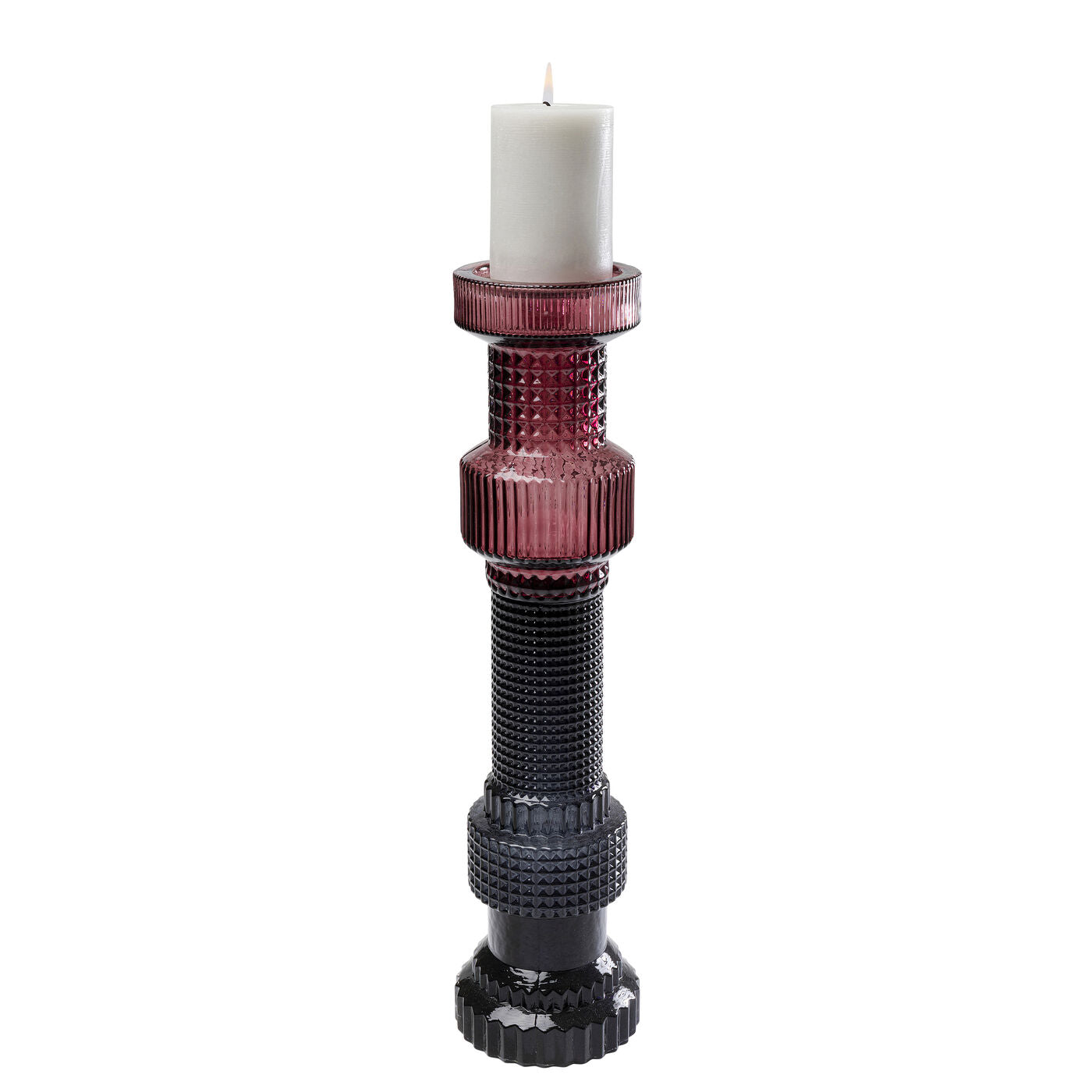 Candle Holder Marvelous Duo Pink Grey 49cm