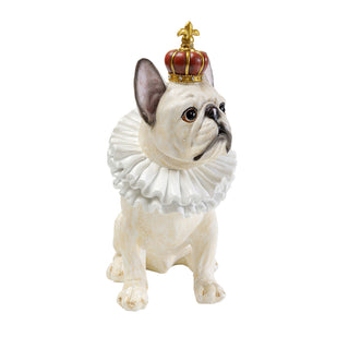 Deco Figurine King Dog White 33cm - DEKOR