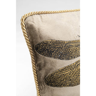 Cushion Glitter Dragonfly Brown 50x30cm - DEKOR