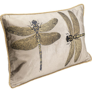 Cushion Glitter Dragonfly Brown 50x30cm - DEKOR