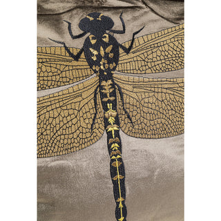 Cushion Glitter Dragenfly Brown 40x40cm - DEKOR