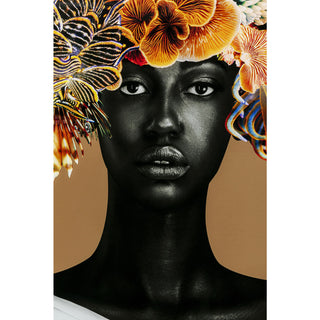 Framed Picture Flower Hair 120x120cm - DEKOR