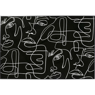 Framed Picture Faccia Arte Drawing 150x100cm - DEKOR