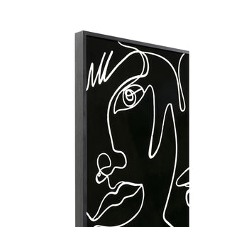 Framed Picture Faccia Arte Drawing 150x100cm - DEKOR