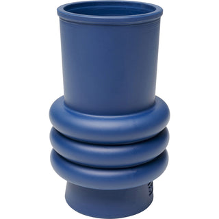 Vase Gina Trible Blue 17cm - DEKOR